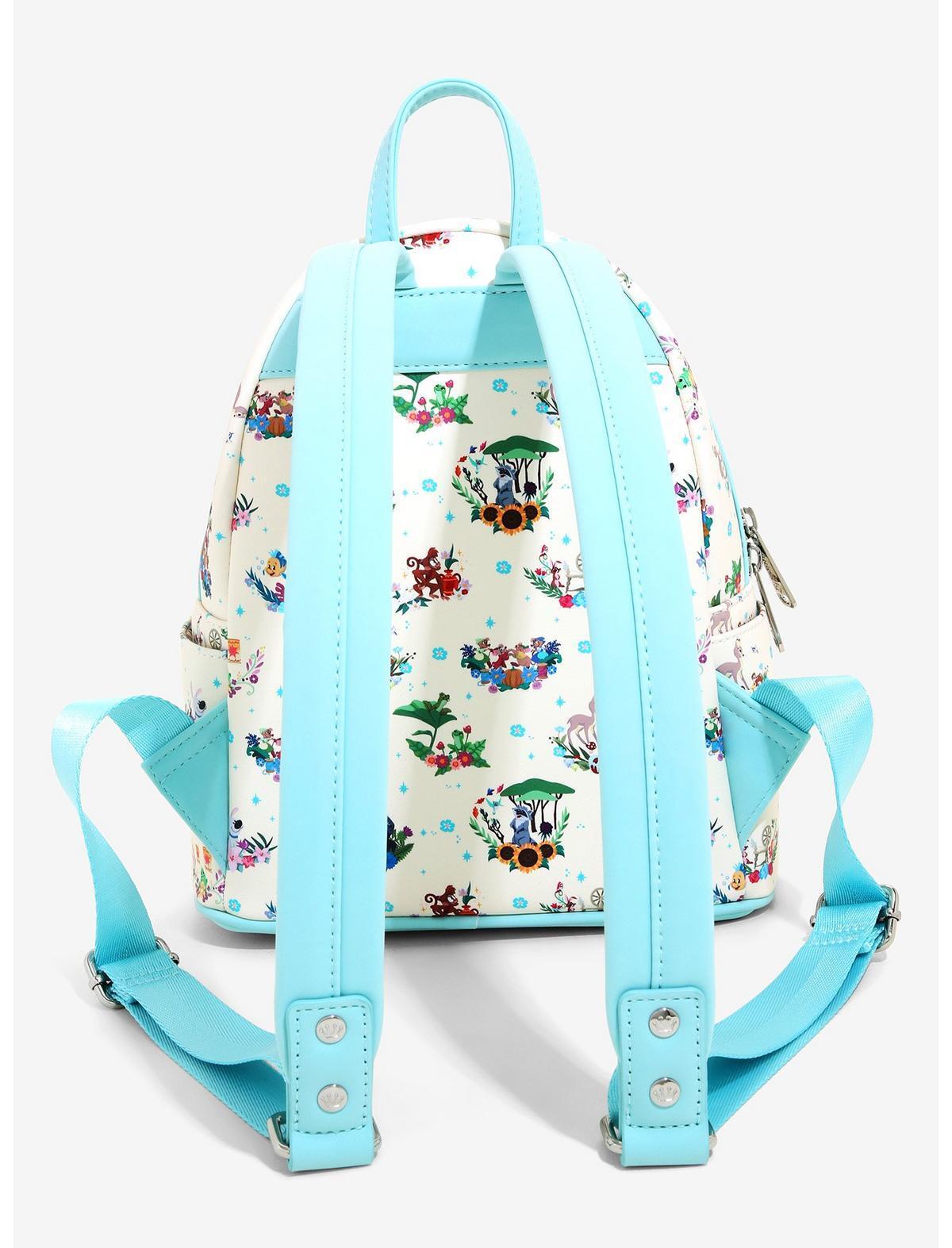 Loungefly Disney Princess Companion AOP Mini Backpack + Cardholder Set