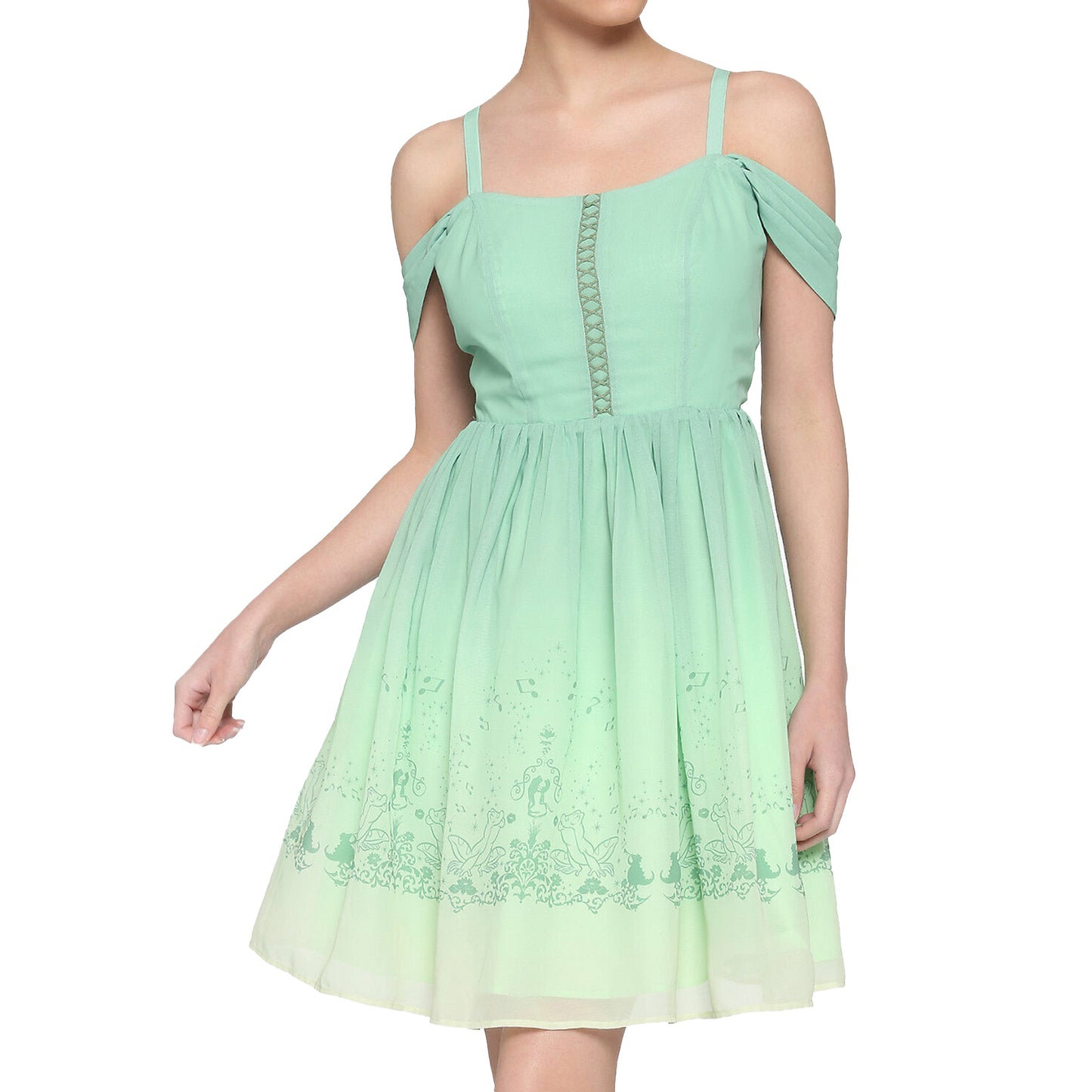 Disney bound Frog Princess Tiana Green Ballgown Style Dress XS, S, M, L