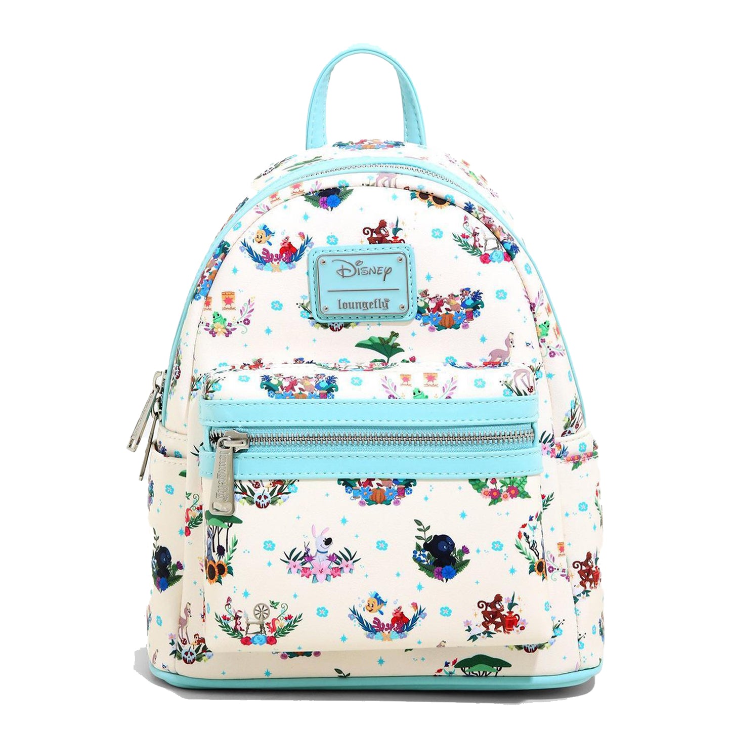 Loungefly Disney Princess Companion AOP Mini Backpack + Cardholder Set