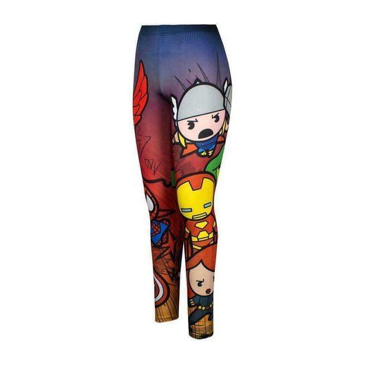 Chibi Marvel Leggings Avengers Official Licensed Deadpool Thor Comic S, M, L