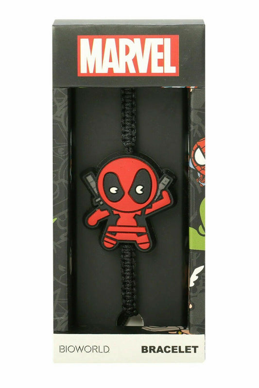 Marvel Avengers Dead Pool Deadpool Kawaii Cord Adjustable Charm Bracelet in Box