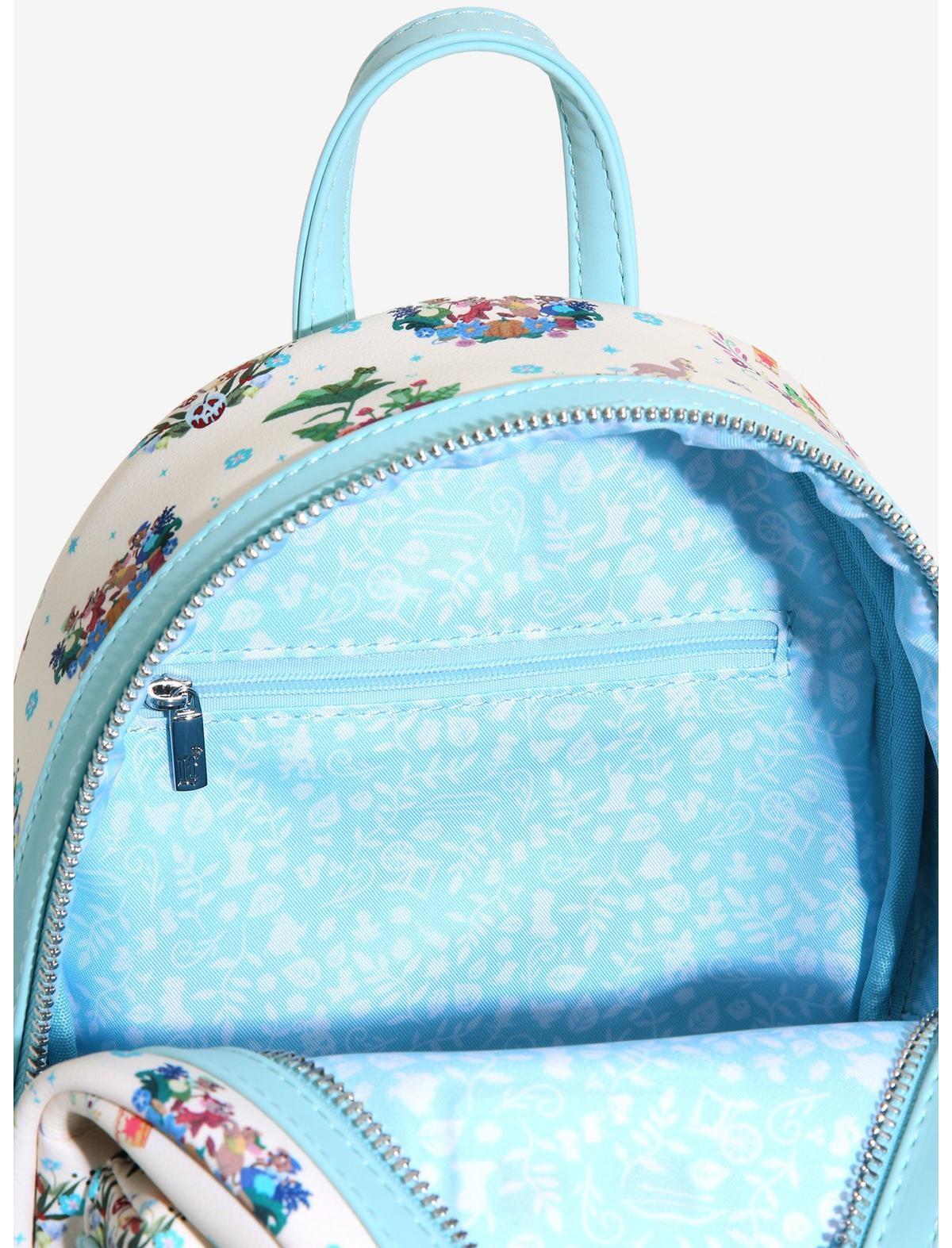 Loungefly Disney Princess Companion AOP Mini Backpack + Cardholder Set