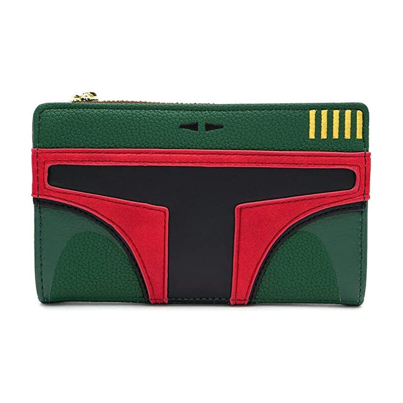 Loungefly X Star Wars Boba Fett Cosplay Bi Fold Zipper Wallet