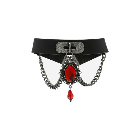 Blackheart Goth Vampy Vintage Victorian Style Choker Necklace