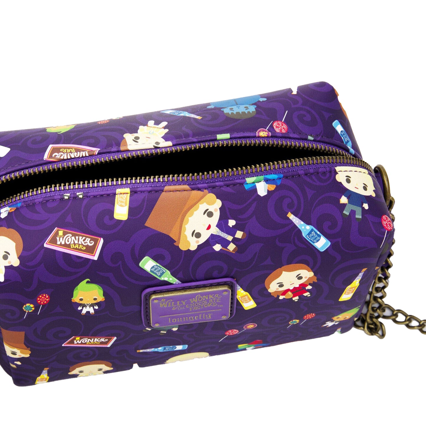 Loungefly x Willy Wonka and the Chocolate Factory Sweets Crossbody Purse Bag