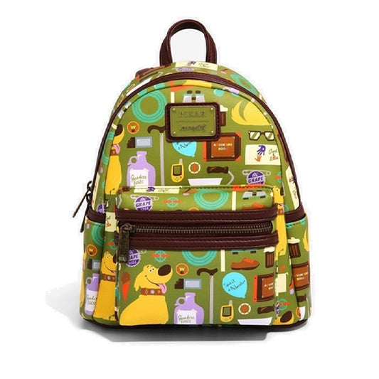 Disney Pixar Up Loungefly Backpack Dug Knick Knacks Pattern Bag