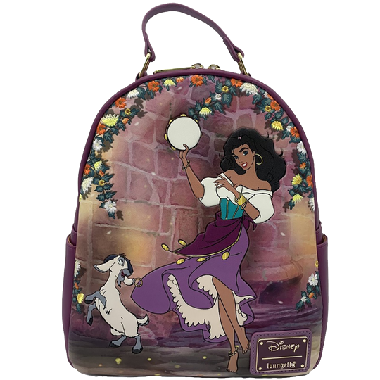 Disney Loungefly Princess Hunchback Of Notre Dame Esmeralda Djali Mini Backpack