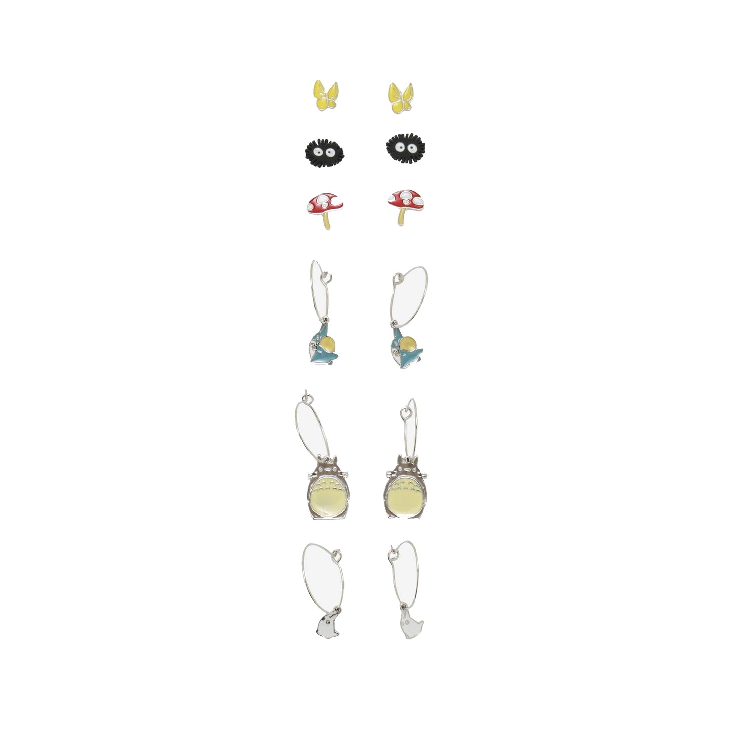 Studio Ghibli My Neighbor Totoro Hoop & Stud Earring Set