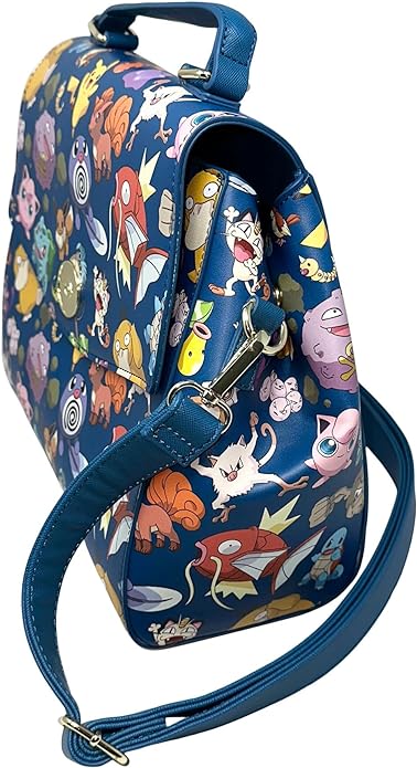 Loungefly Pokemon First Generation Allover Print Crossbody Satchel Handbag Purse