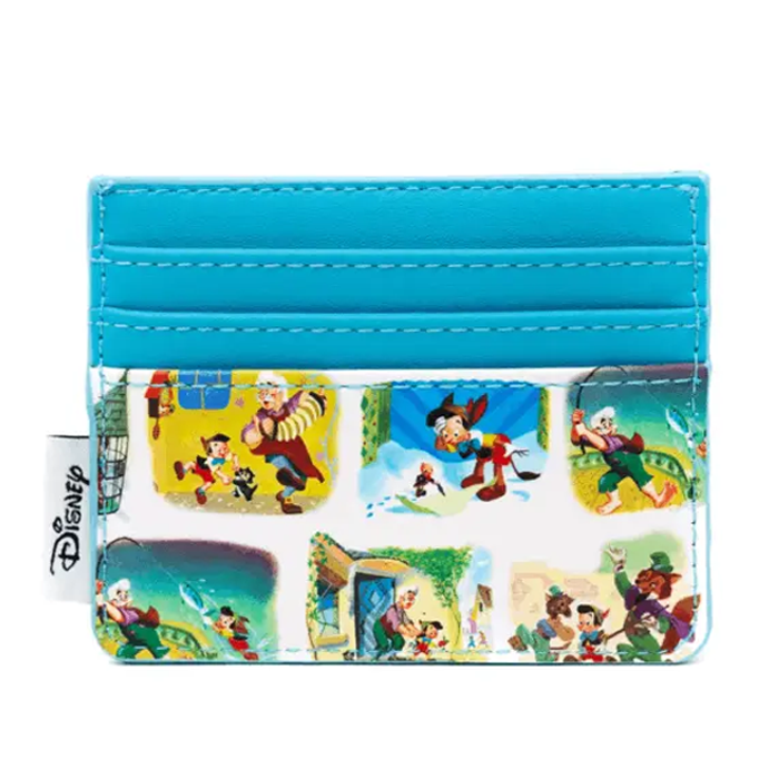 Loungefly Disney Pinocchio Little Golden Book Scenes AOP Backpack + Wallet SET