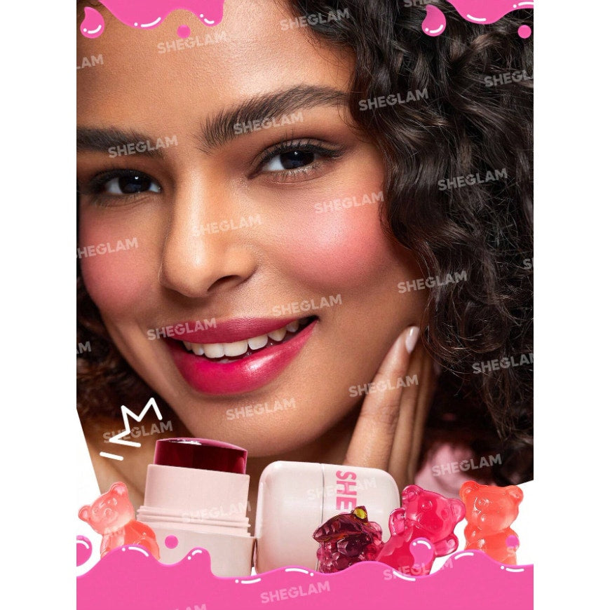 SHEGLAM Jelly Wow Blush Stick – Cheerio Shade Lip & Cheek Tint All-in-One Makeup