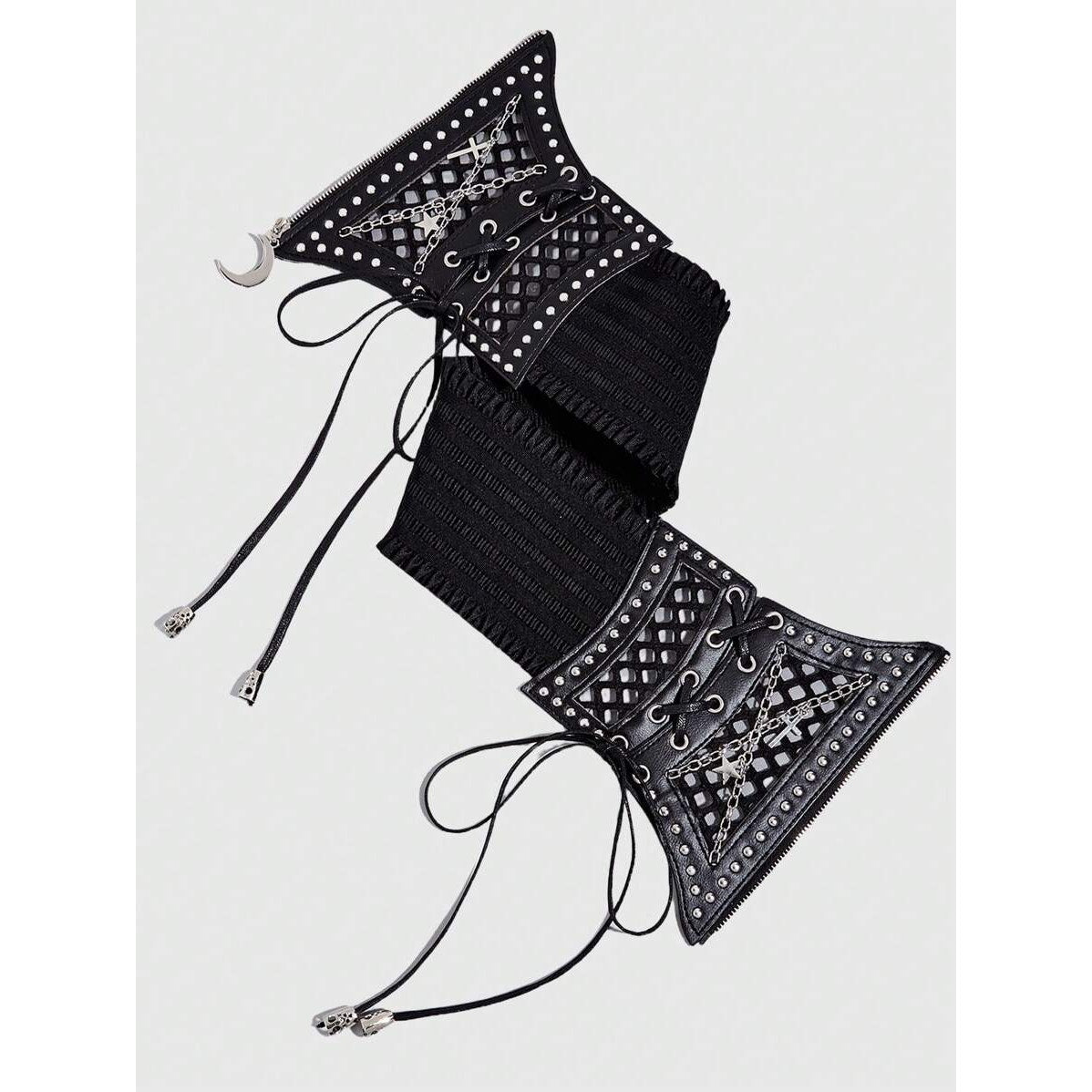 Goth Gothic Emo Punk Corset Waist Cincher Style Charm Lace Up Belt