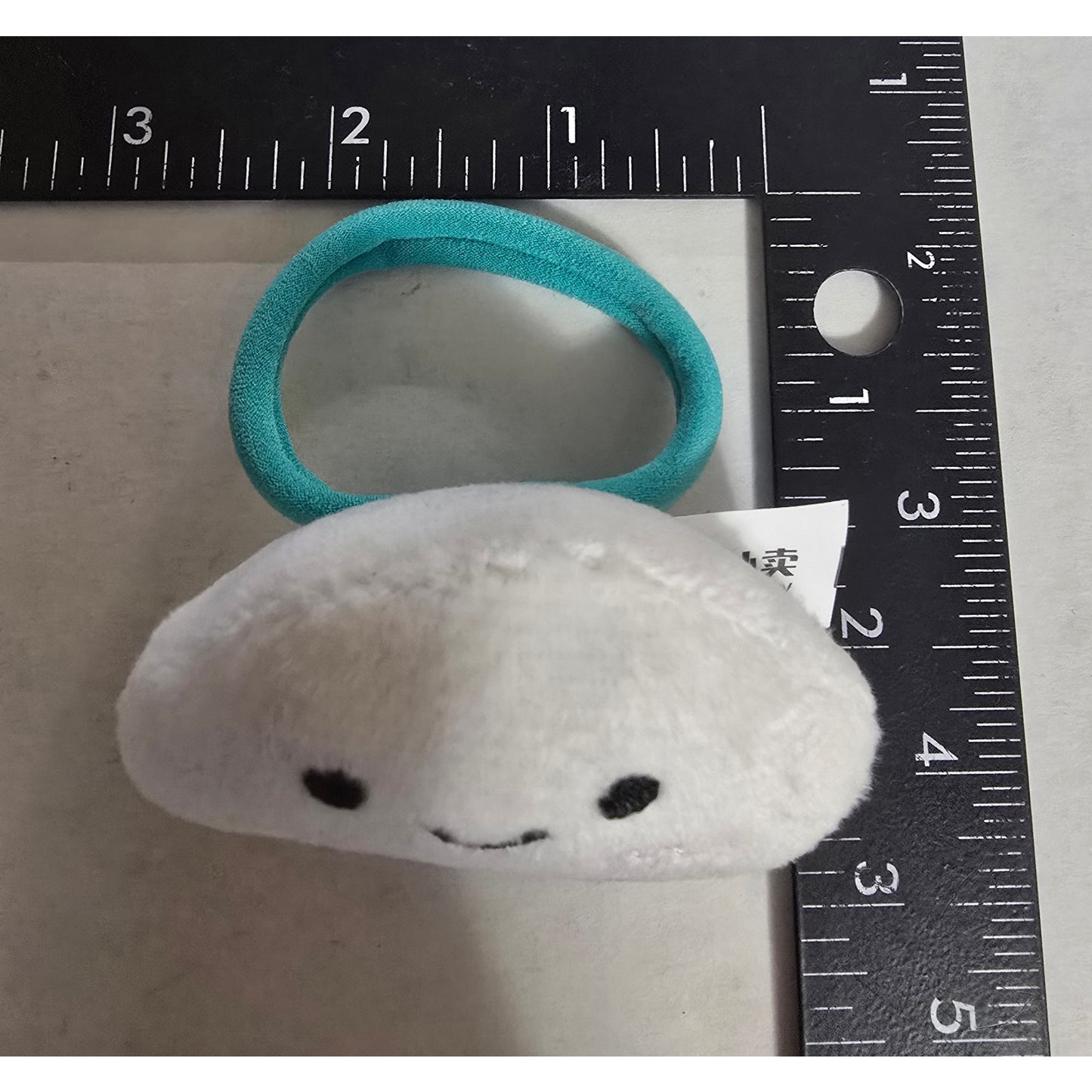Kawaii Onigiri Plush Hair Tie Elastic Band – Cute Rice Ball Face Accessory