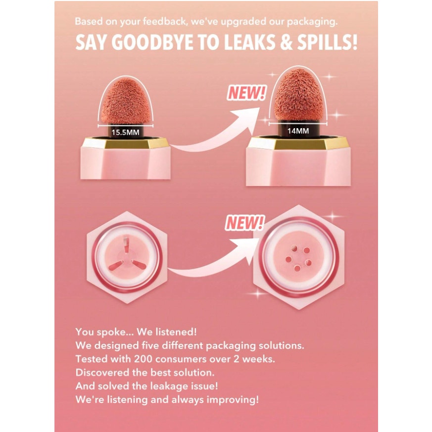 SHEGLAM Color Bloom Liquid Blush - Swipe Right | Matte Deep Magenta Cheek Tint