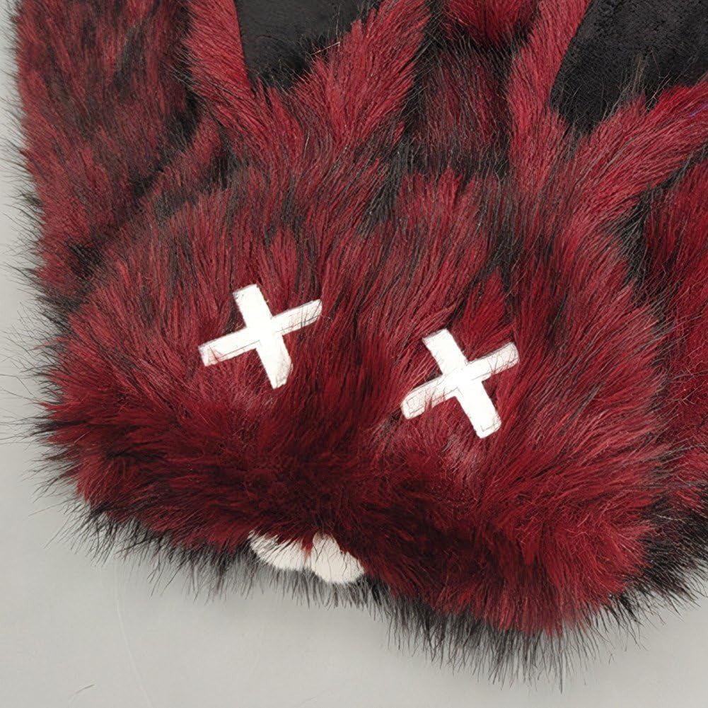 Goth Emo Punk Kawaii Bunny Rabbit Ears Fuzzy Furry Y2K Mini Backpack Bag