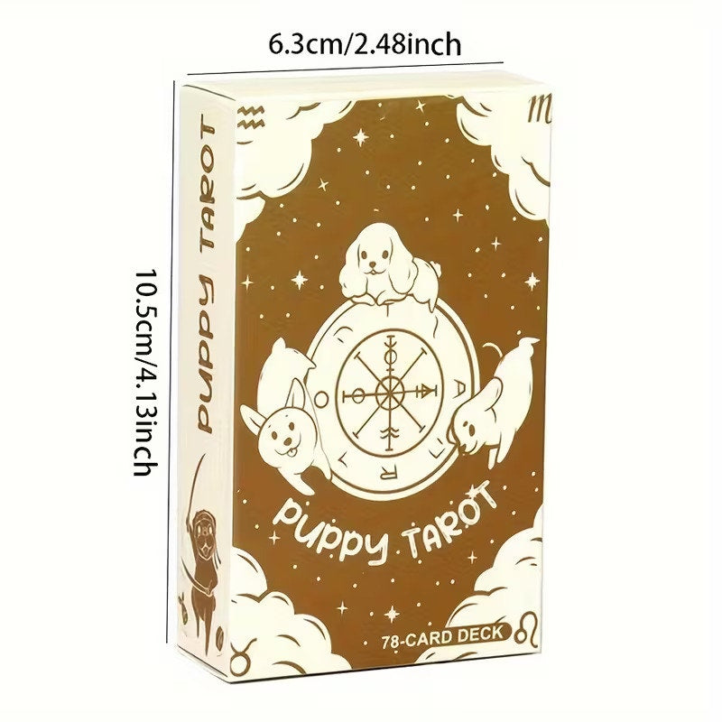 Adorable Cute Kawaii Puppy Dog Tarot Card Deck – 78-Card Deck