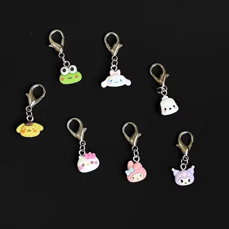Sanrio 7pcs Shoe Charms Decoration Melody Kuromi for Sneakers, Boots, Shoelaces