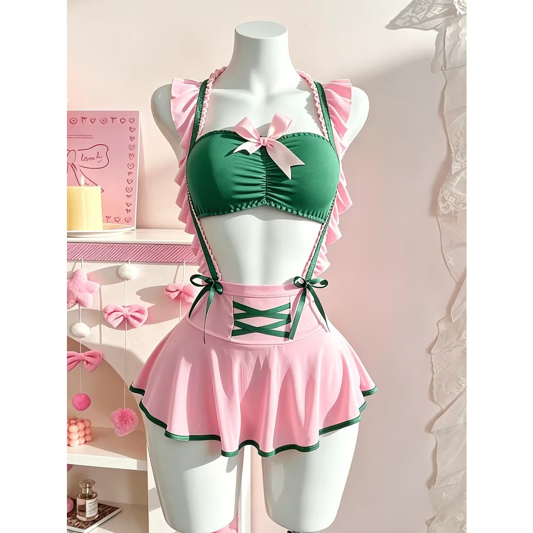 Anime Cartoon Cosplay Sexy Sailor Guardian Jupiter Sheer Lingerie Outfit S