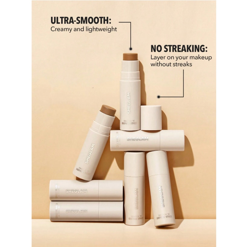 SHEGLAM Snatch & Define Contour Stick - Camel Suede | Cream Contour
