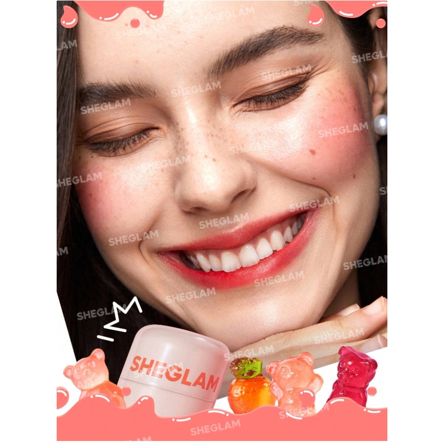 SHEGLAM Jelly Wow Blush Stick – Ahoy Shade – Lip & Cheek Tint in Coral Orange