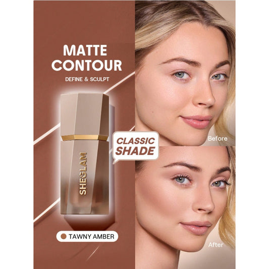 SHEGLAM Sun Sculpt Liquid Contour – Tawny Amber | Cream Matte Formula