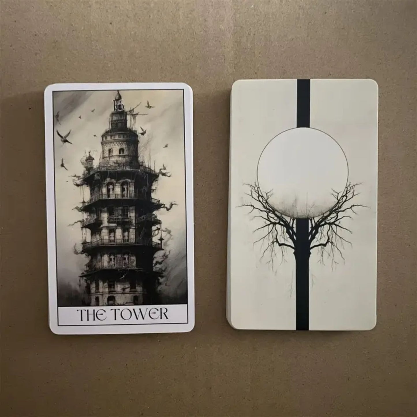 Dark Aesthetic Gothic Horror Movie Inspired Fantasy Tarot Cards Deck