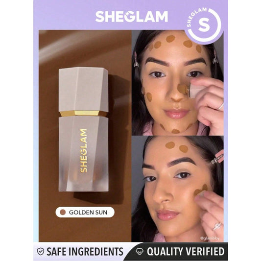 SHEGLAM Sun Beam Matte Liquid Bronzer – Golden Sun | Formerly Sun Sculpt Contour