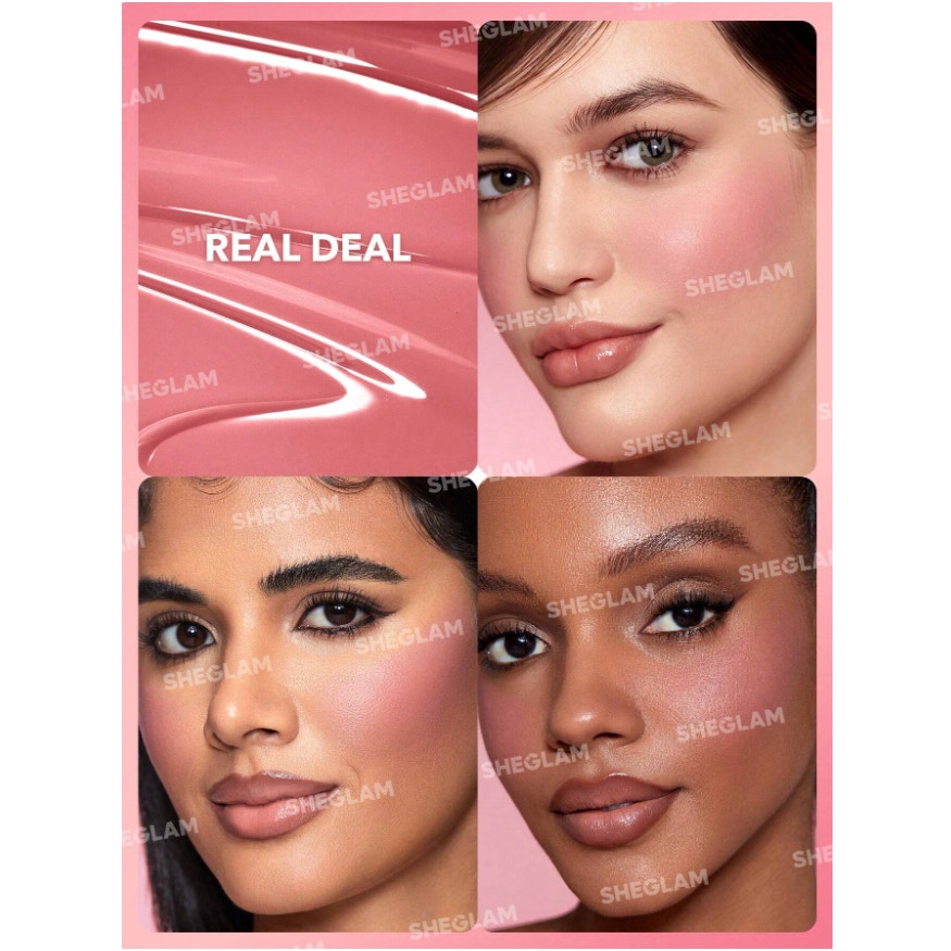 SHEGLAM Liquid Blush “Real Deal” | Dusty Rose Matte | Long-Wear, Vitamin C