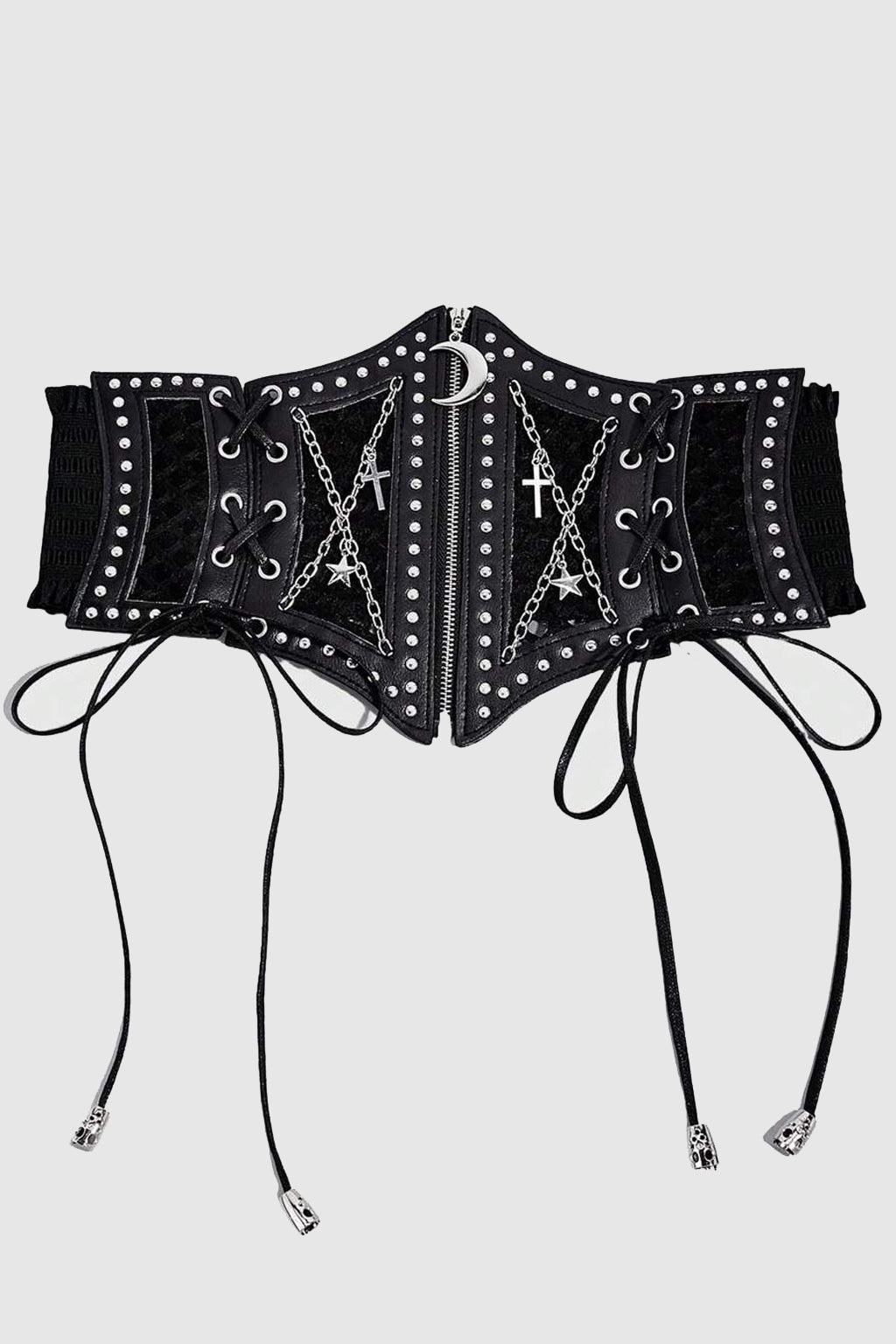 Goth Gothic Emo Punk Corset Waist Cincher Style Charm Lace Up Belt