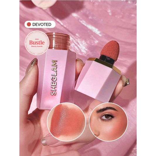 SHEGLAM Color Bloom Liquid Blush - Devoted | Award-Winning Matte Coral Blush