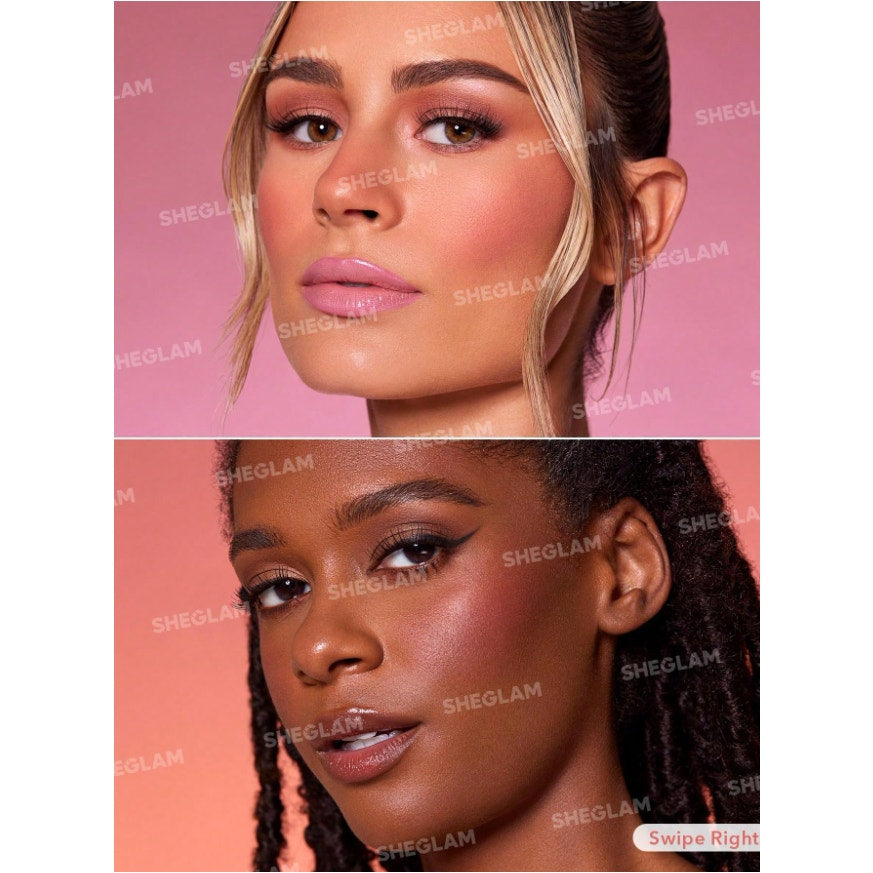 SHEGLAM Color Bloom Liquid Blush - Swipe Right | Matte Deep Magenta Cheek Tint