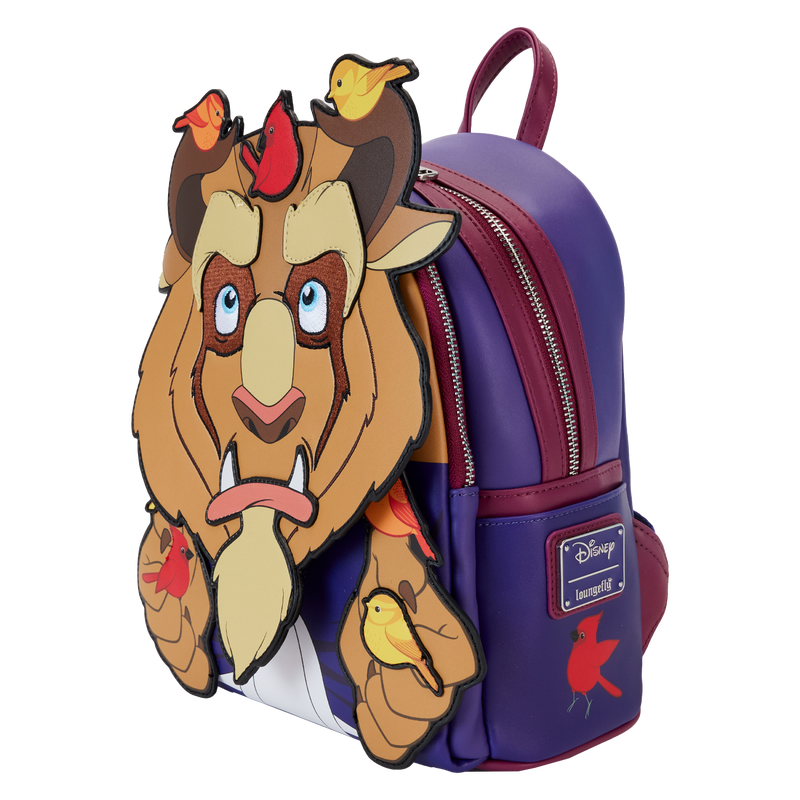 Loungefly Exclusive Disney Beauty & The Beast With Birds Mini Backpack LE 1000