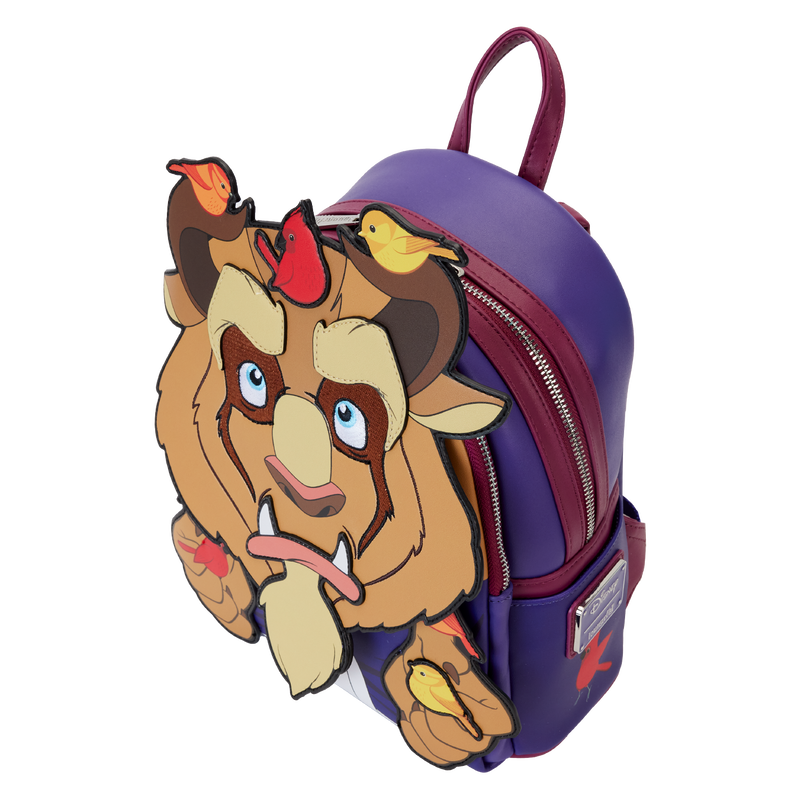 Loungefly Exclusive Disney Beauty & The Beast With Birds Mini Backpack LE 1000