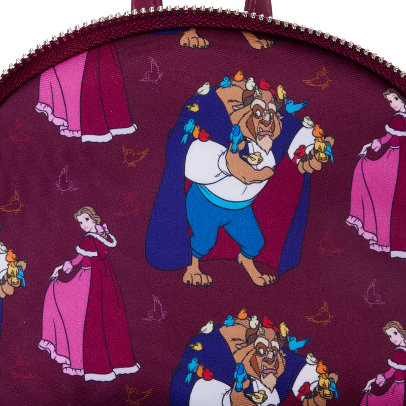 Loungefly Exclusive Disney Beauty & The Beast With Birds Mini Backpack LE 1000