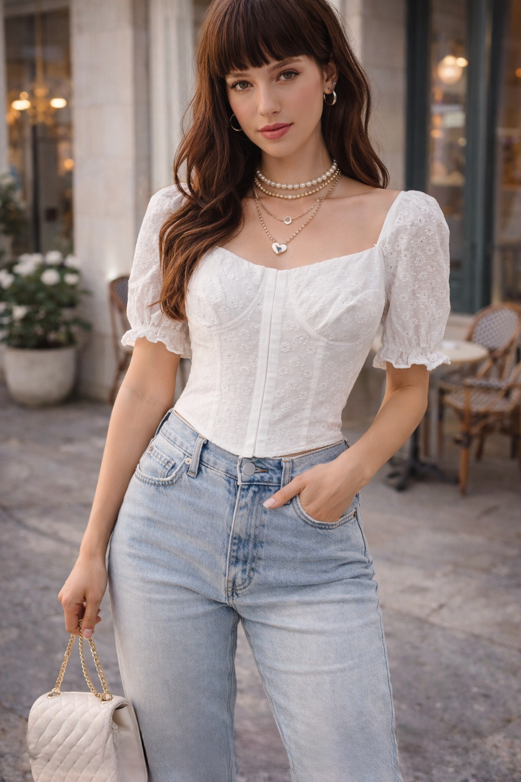 Dolls Kill Horoscopez Ships In The Night Princess Corset Blouse Top