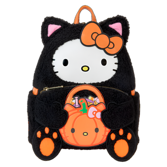 Loungefly Sanrio Exclusive Hello Kitty Costume Sherpa Glow Mini Backpack