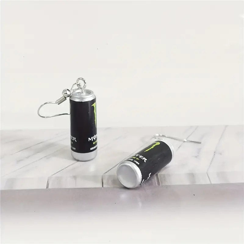 Gamer Energy Soda Drink Novelty Cute, Unique Earrings