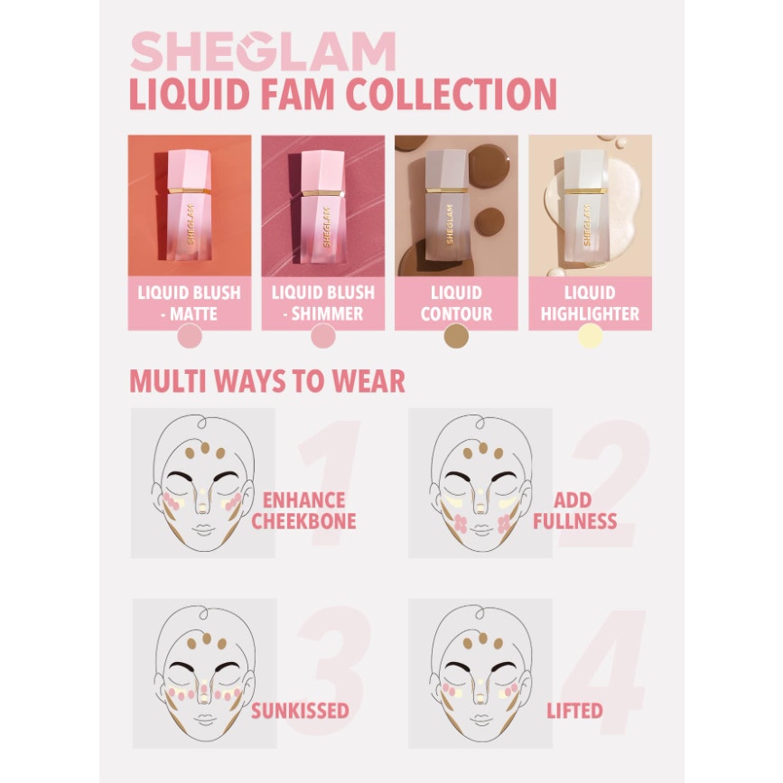 SHEGLAM Liquid Blush “Real Deal” | Dusty Rose Matte | Long-Wear, Vitamin C