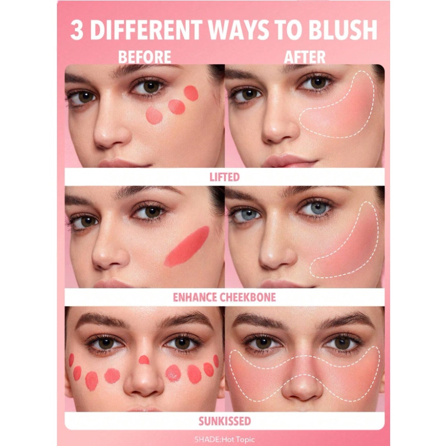 SHEGLAM Liquid Blush “Cutie Pie” | Matte Mid-Tone Pink | Long-Lasting, Vitamin C