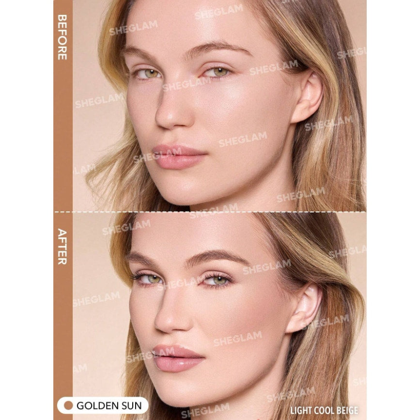 SHEGLAM Sun Beam Matte Liquid Bronzer – Golden Sun | Formerly Sun Sculpt Contour