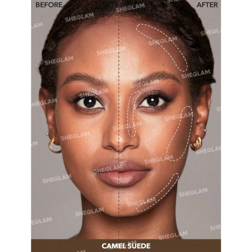 SHEGLAM Snatch & Define Contour Stick - Camel Suede | Cream Contour