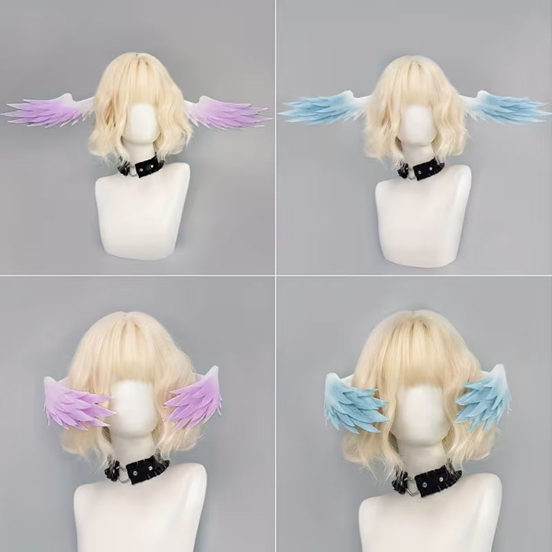 6x Angel Wings lightweight Foam Anime Cosplay Prop Headpiece Hair Clips