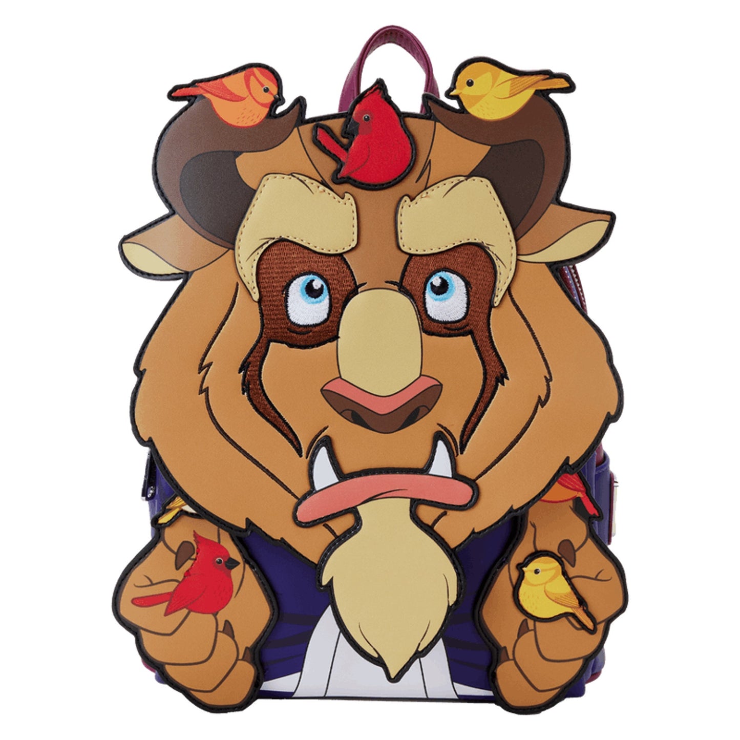 Loungefly Exclusive Disney Beauty & The Beast With Birds Mini Backpack LE 1000