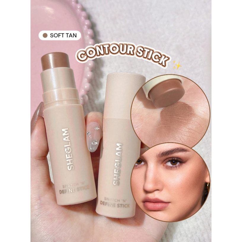 SHEGLAM Snatch & Define Contour Stick - Soft Tan | Creamy Lightweight Sculpting