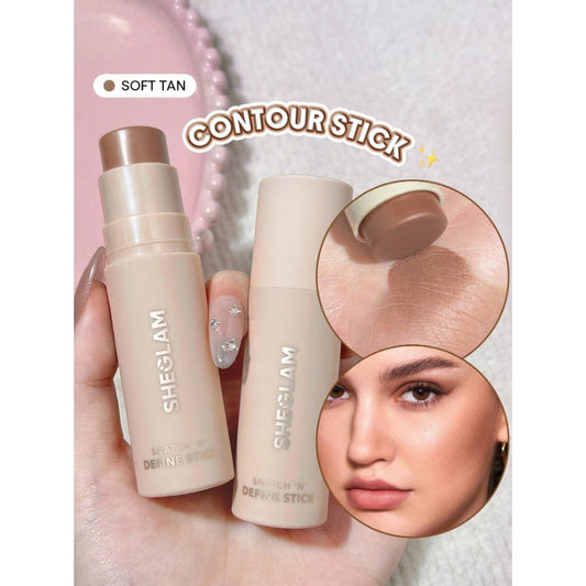 SHEGLAM Snatch & Define Contour Stick - Soft Tan | Creamy Lightweight Sculpting