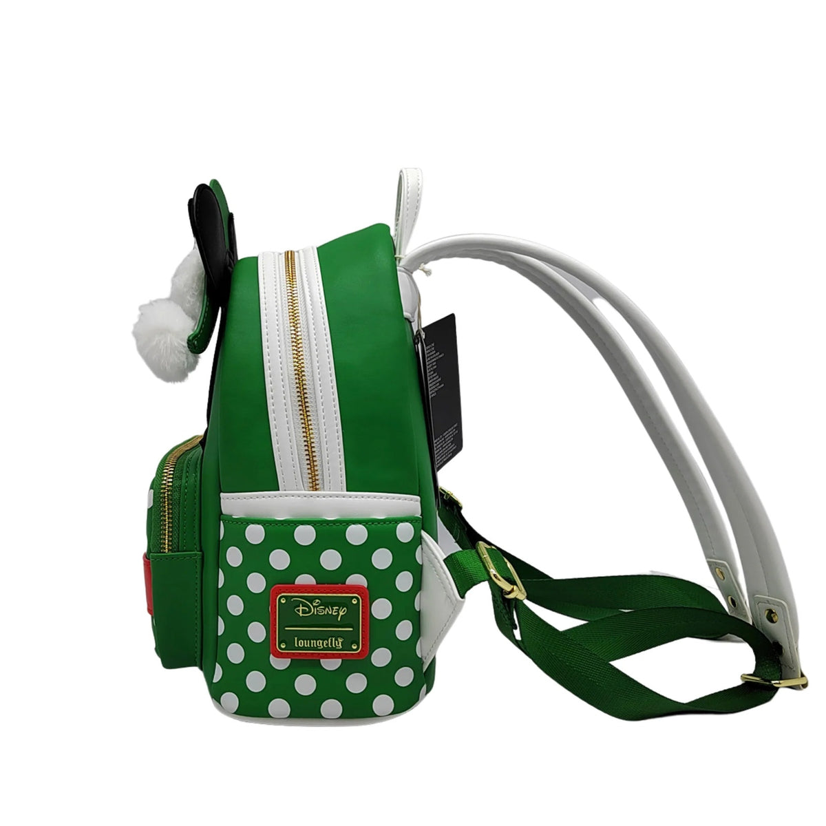 Loungefly Disney Christmas Holiday Polka Dot Elf Minnie Mouse Mini Backpack