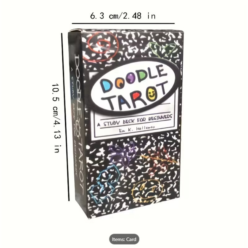 Doodle Tarot Deck for Beginners – Illustrated Study Cards with Meanings