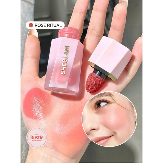 SHEGLAM Color Bloom Liquid Blush - Rose Ritual | Matte Finish Buildable Formula