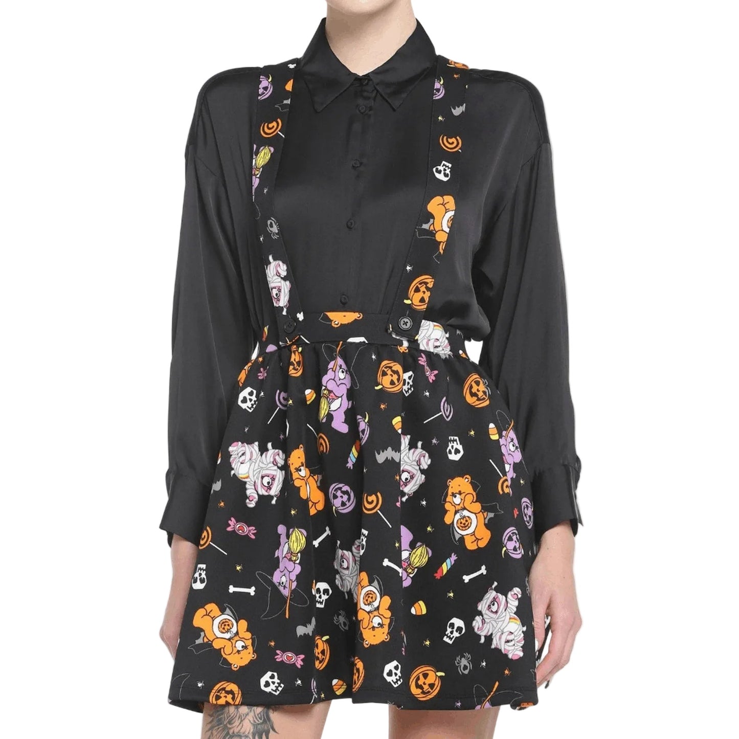 Care Bears Halloween Candy Suspender Skirt