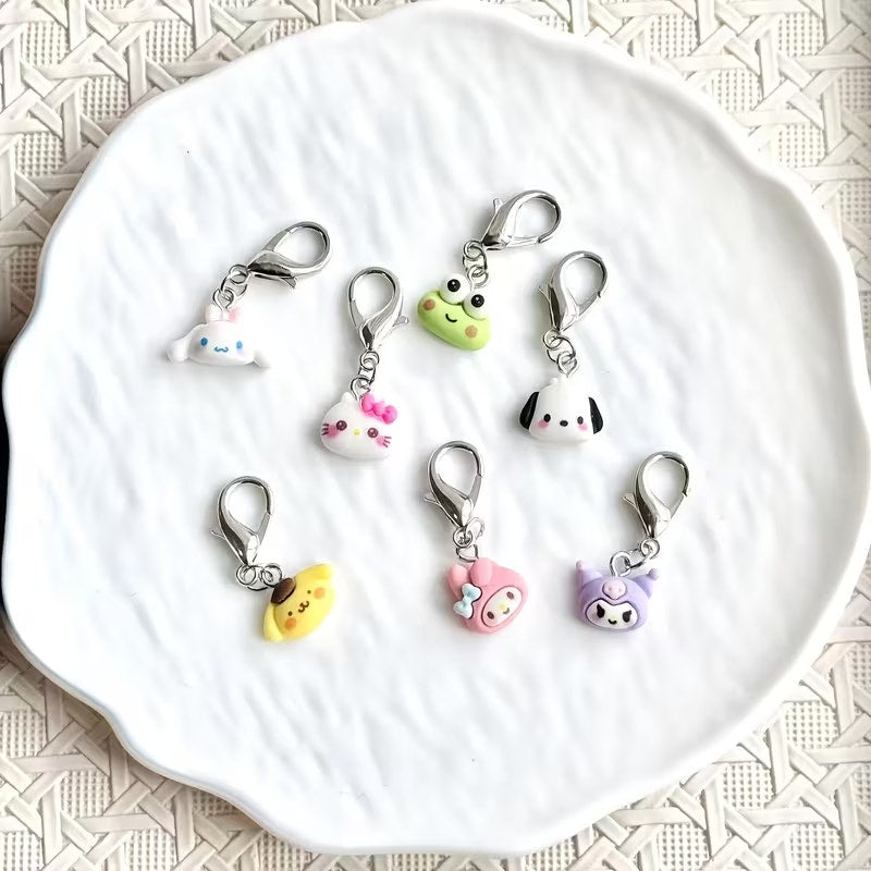 Sanrio 7pcs Shoe Charms Decoration Melody Kuromi for Sneakers, Boots, Shoelaces